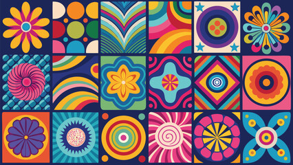 Naklejka premium Abstract vector background featuring colorful shapes and gradients, suitable for design and digital projects..eps