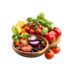 Bowl of healthy vegetables food ingredient