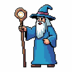 Fantasy Wizard Character Pixel