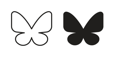 Butterfly icon in simple modern vector format. EPS icon pack