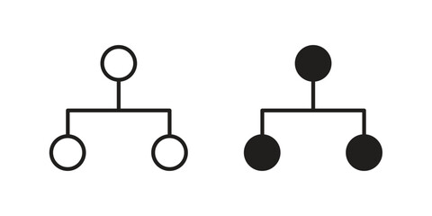 Chart tree icon in simple modern vector format. EPS icon pack