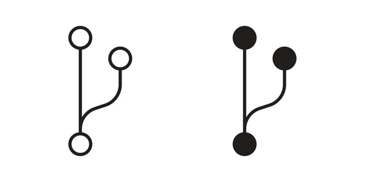 Code branch icon in simple modern vector format. EPS icon pack
