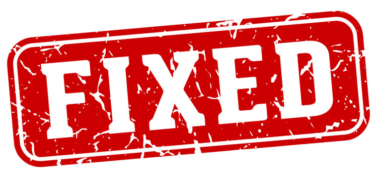 fixed rectangular sign. fixed stamp