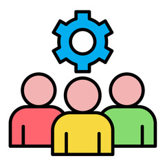 Collaboration Color Icon