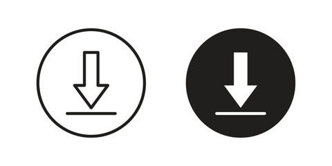 Download icon in simple modern vector format. EPS icon pack