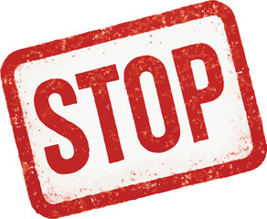 Red STOP Stamp Texture