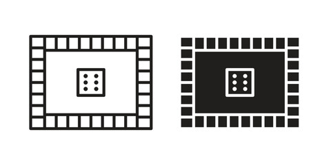Fototapeta premium Game board icon in simple modern vector format. EPS icon pack