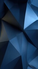 Geometric Abstraction: A captivating display of abstract forms, intricate triangles, and angular shapes, creates a modern, sleek visual experience, all bathed in cool, alluring shades. 