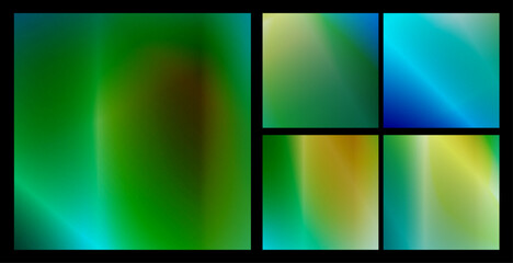 Fototapeta premium An abstract gradient background, bright green and blue, fresh and energetic. A blue ocean wave pattern with a gradient and transparency effect. 3D illustration, modern background illustration,