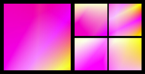 Fototapeta premium An abstract gradient background in bright pink and yellow, vibrant and energetic. A trendy template with an elegant design concept for web covers, advertising banners, posters, brochures, and flyers.