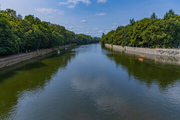 Fototapeta premium calm stretch of the Dordogne River