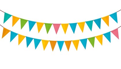 Colorful Triangular Party Decorations.