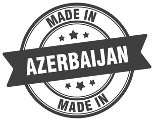 Made in Azerbaijan round sign. Made in Azerbaijan stamp.