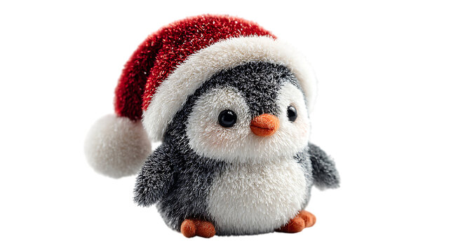 adorable toy bear with santa claus hat