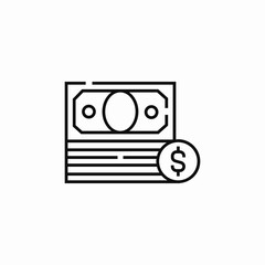 cash money icon sign vector