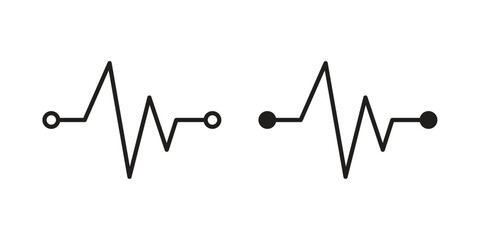 Pulse icon in simple modern vector format. EPS icon pack