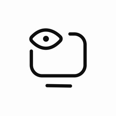 display watch icon sign vector