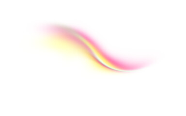Abstract Gradient Wave in Pink and Yellow
