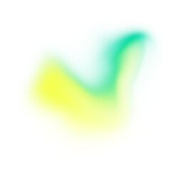 Abstract Gradient Blob in Yellow and Green