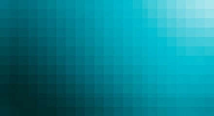 Teal Blue Pixelated Gradient Background - A pixelated teal blue gradient background, representing technology, connectivity, smooth transitions, cool aesthetics, and serene technology