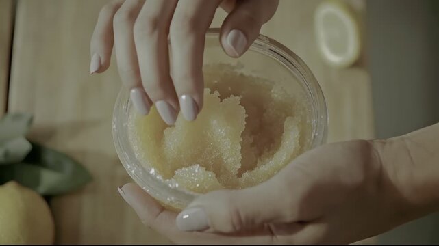 Professional exfoliation formulation featuring organic emollient granules with optimal viscosity for enhanced dermal absorption and moisturizing properties