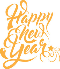 vector illustration of a Happy new year background