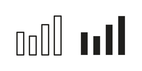Obraz premium Stats icon in simple modern vector format. EPS icon pack