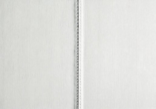 Minimalist light gray textured background with a subtle vertical stitched seam providing a clean, elegant, and versatile backdrop
