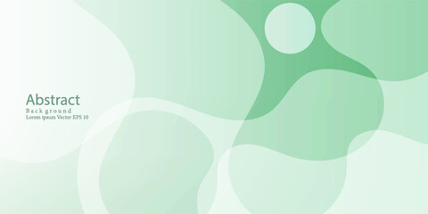 Fluid Shapes Green Abstract Design
