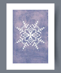 Refined frosty pattern featuring delicate filigree artistry and gentle hues