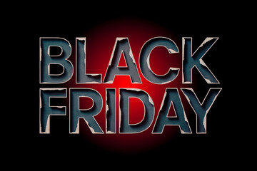 Black Friday Grunge Red Glow