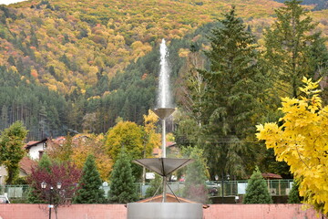 103 degree Celsius hottest thermal spring of water in Europe in town Sapareva Banya in Bulgaria