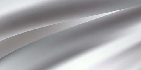 3d chrome liquid wavy texture, silver silk fabric background or smooth metal foil. Futuristic Technology Concept