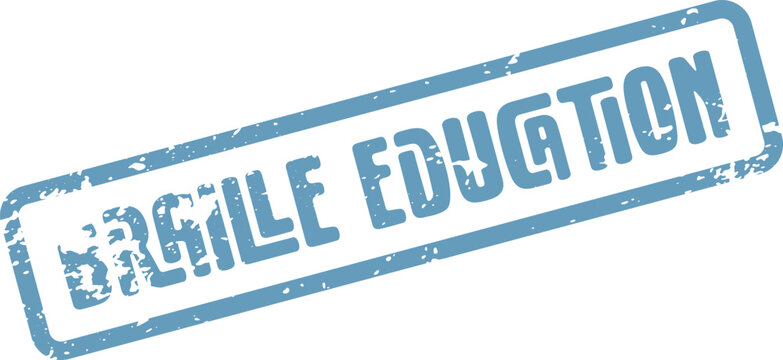 Braille Education Themed Rubber Stamp for Visual Impairment Learning Awareness and Support