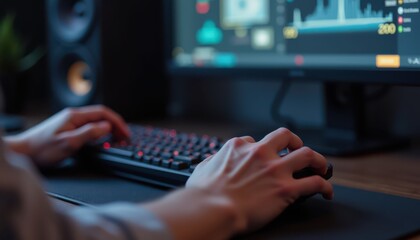 Overtheshoulder Gaming Handset with Icon Hud and Blur