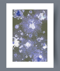 Abstract frostinspired flower patterns for modern interiors and art