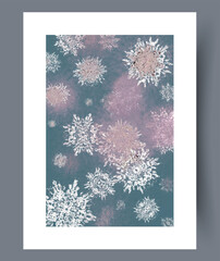 Pastel snow and textured haze creating seasonal artistic backdrops