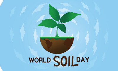 World soil day. Vector illustration design concept of World Soil