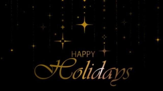 happy holidays text	