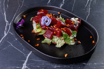 Beet Salad on Crisp Greens