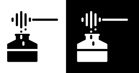 black and white illustration of honey icon