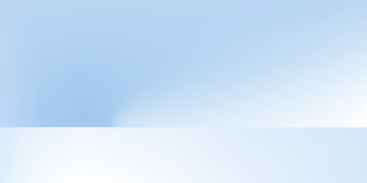 Blue studio room. Limbo light background. Abstract 3d backdrop for product presentation. Minimal wall scene. Showcase, promotion display.