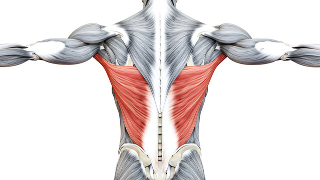 Human Muscular System Torso Muscles Latissimus Dorsi Muscle Anatomy