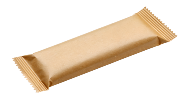 Kraft Paper Bar Packaging Mockup – Eco-Friendly Natural Wrapper Design in High Resolution