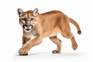 Obraz premium Running puma wildlife animal mammal.