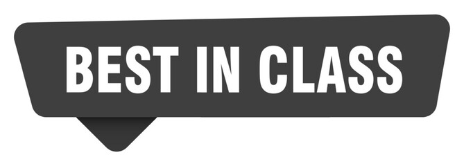 best in class black sign isolated on transpatent background. best in class sticker
