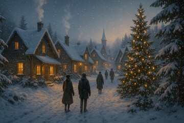 Vintage / Retro Aesthetic Poster For Christmas Celebrations