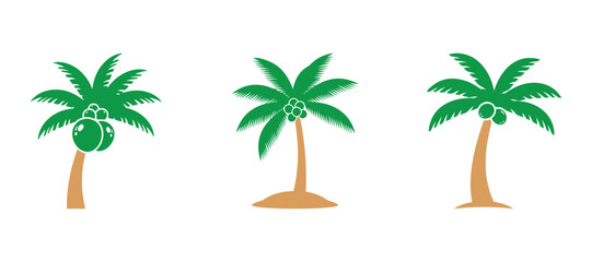Palm Tree with Coconut Icon