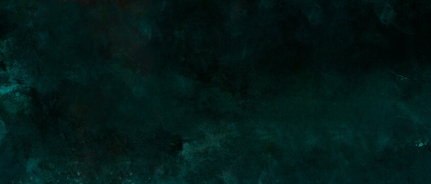 Deep Teal Abstract Wash Texture .This image displays a seamless abstract texture with a deep teal and dark green color palette. It features swirling patterns reminiscent of marble or natural stone