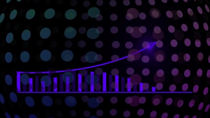 business graph icon animation background. allusive graph chart showing marketing sales profit increasing to future target. display, earning, economy, efficiency, exchange, finance, financial, gain, - Powered by Adobe